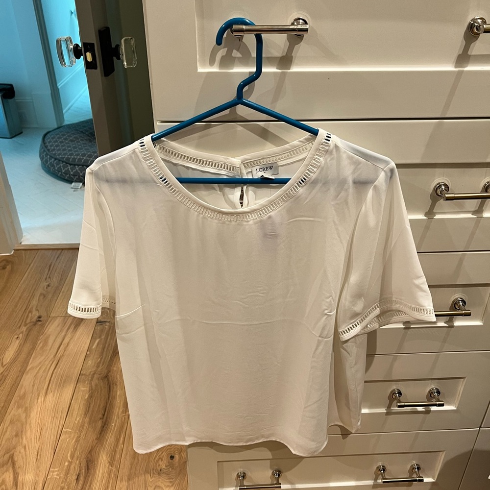 J.Crew white blouse new with tags
